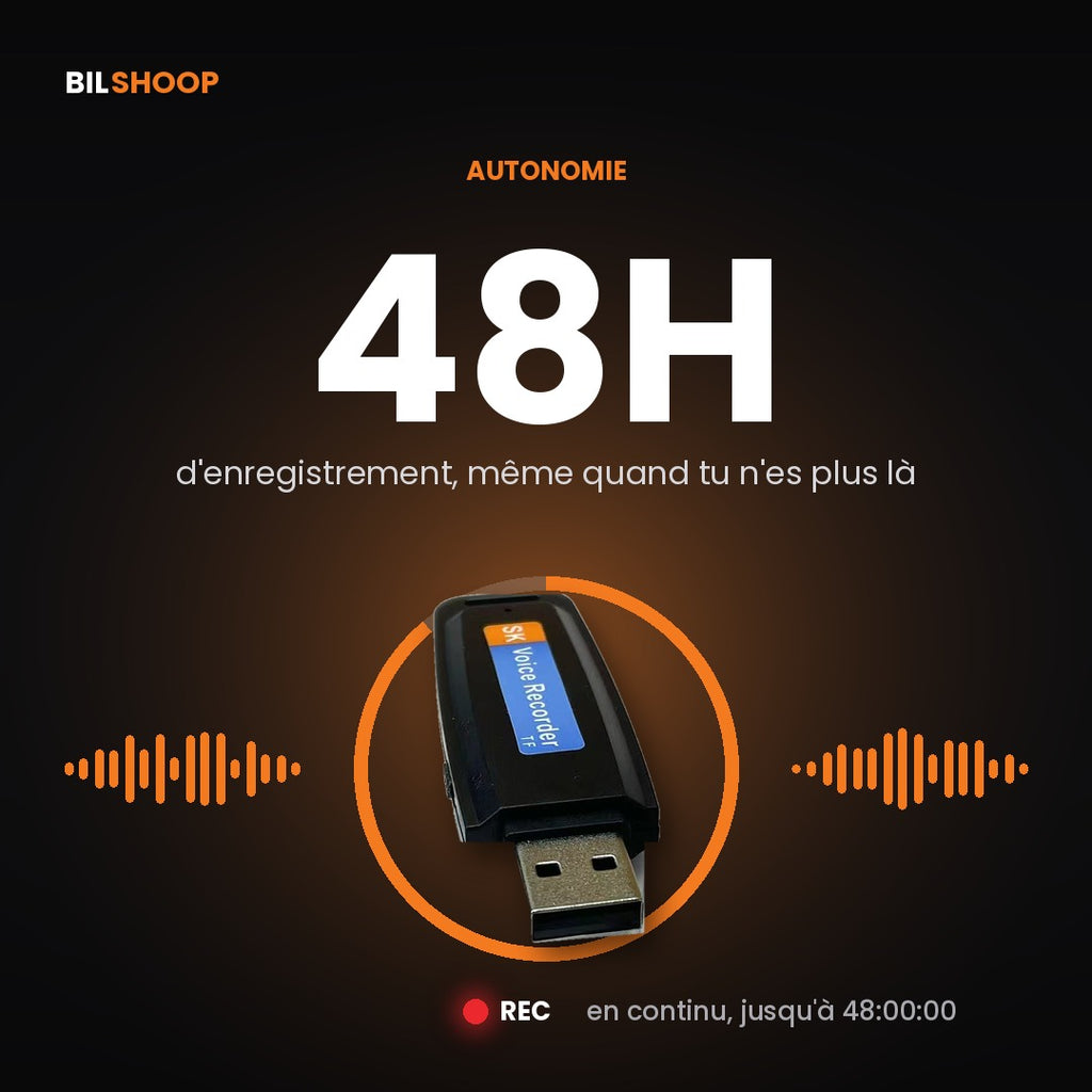 Clé USB Espion – Enregistreur Discret