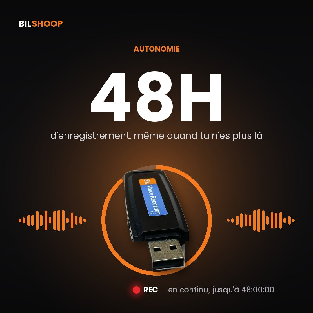 Clé USB Espion – Enregistreur Discret