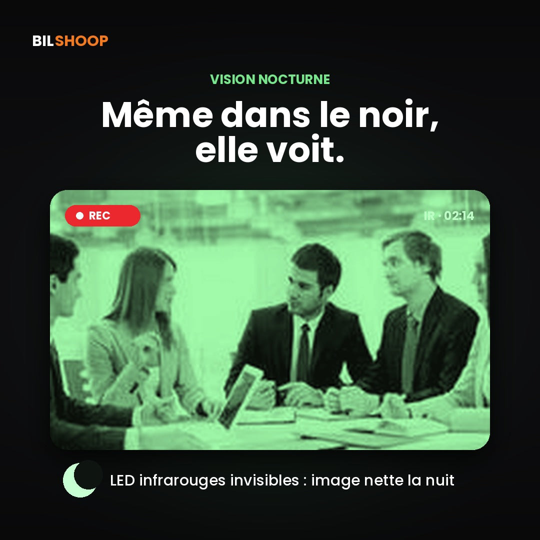 Mini Caméra WiFi HD – Vision de Nuit & Alerte Mouvement