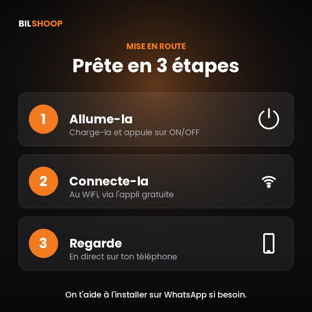 Mini Caméra WiFi HD – Vision de Nuit & Alerte Mouvement