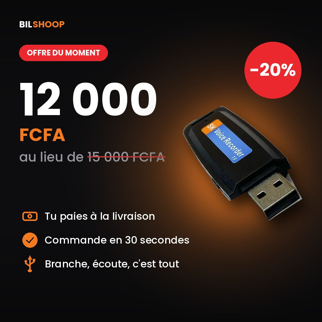 Clé USB Espion – Enregistreur Discret