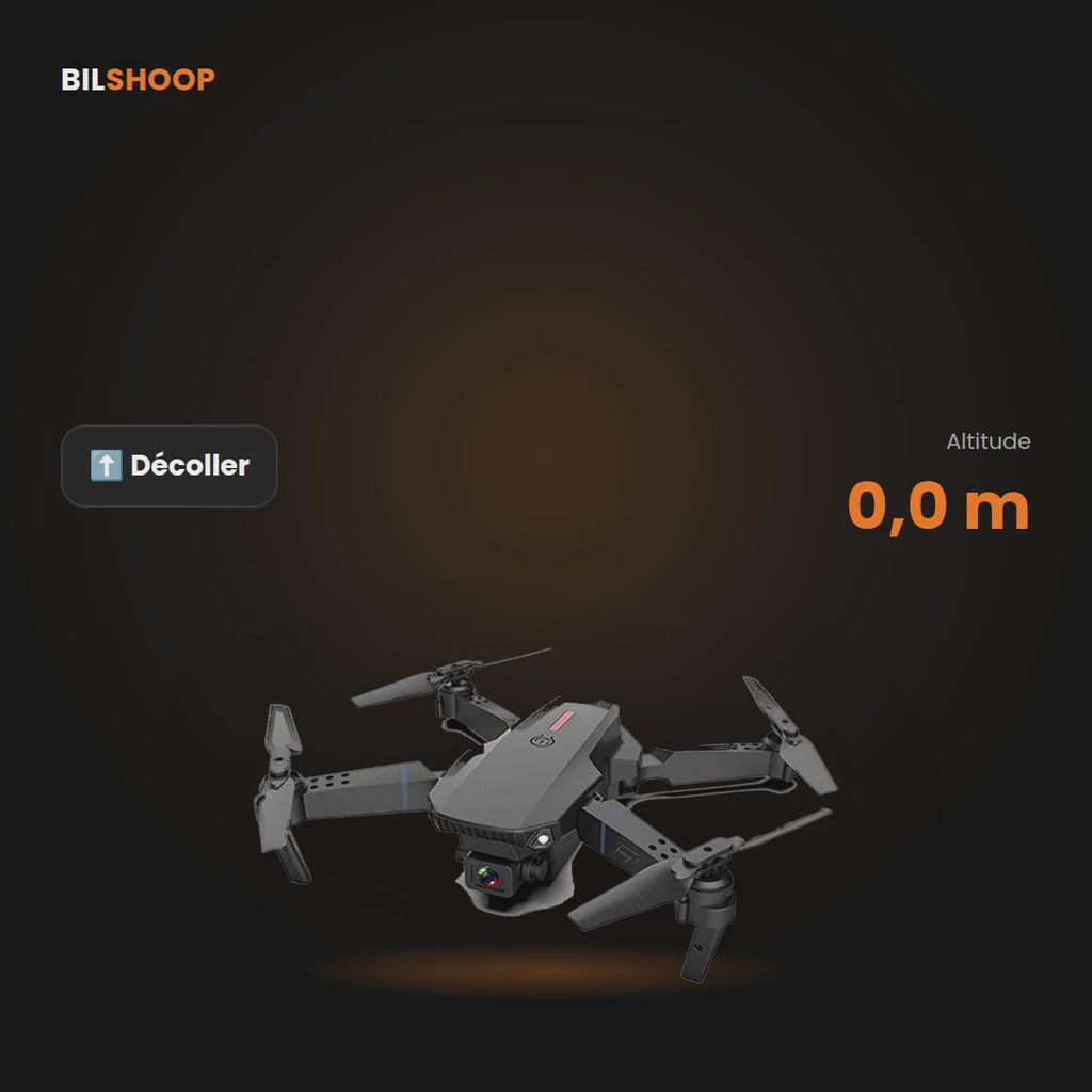 Drone Pliable Double Caméra – Vol Stable & 2 Batteries